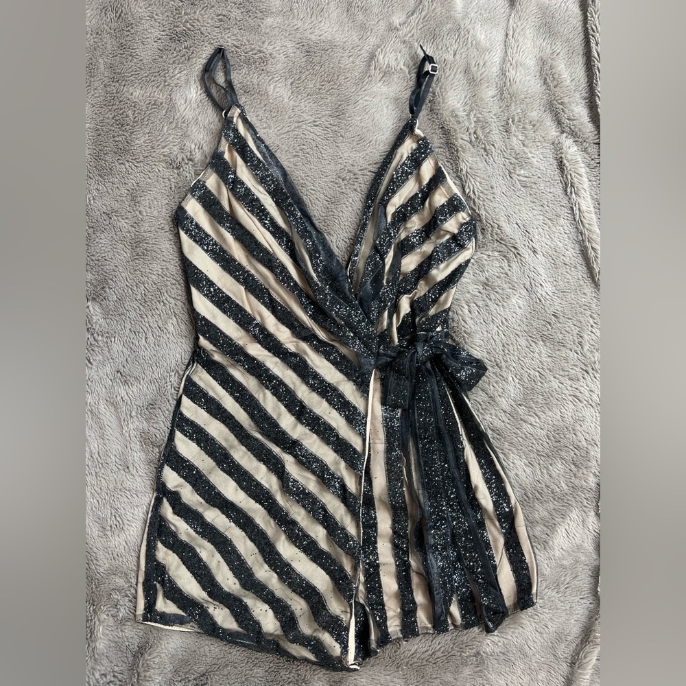 Sequin Romper for any occasion, Worn once for new year’s eve.